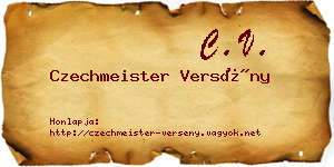 Czechmeister Versény névjegykártya